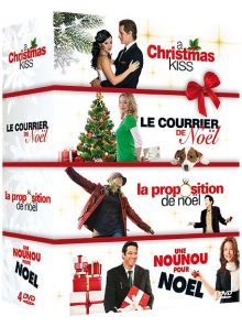 Noël - coffret 4 films : a christmas kiss + le courrier de noël + la proposition de noël + une nounou pour noël - pack