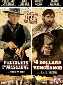 Pistolets pour un massacre + 4 dollars de vengeance - pack