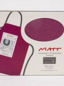 Matt cartoon red wine apron