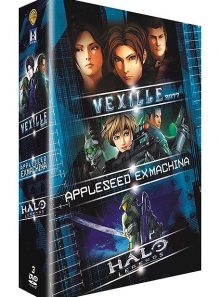 Vexille + appleseed ex machina + halo legends - pack