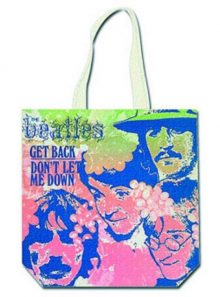 Rock off - the beatles tote bag get back