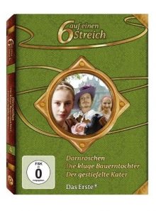 6 auf einen streich - märchen-box vol. 4: dornröschen/die kluge bauerntochter/der gestiefelte kater [import allemand] (import) (coffret de 3 dvd)