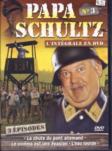Papa schultz, l'intégrale en dvd - n° 3 : la chute du pont allemand, le cinema est une évasion, l'eau lourde - dvd