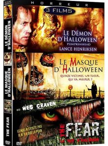 Horreur - coffret 3 films : pumpkinhead - le démon d'halloween + le masque d'halloween + la nuit d'halloween - pack