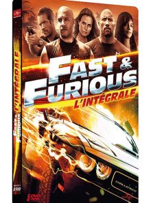 Fast and furious - l'intégrale 5 films - pack collector boîtier steelbook