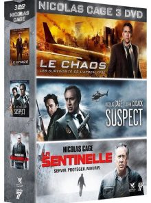 Nicolas cage : le chaos + suspect + la sentinelle - pack