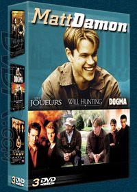 Matt damon  coffret - les joueurs + will hunting + dogma