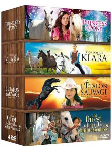 Cheval - coffret 4 films : princess and pony + le cheval de klara + l'étalon sauvage + mais où est le cheval de saint-nicolas ? - pack