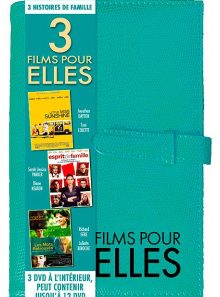 3 films pour elles : 3 histoires de famille - notebook 3 dvd - pack