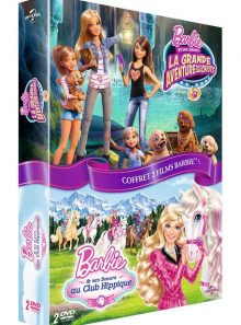 Coffret 2 films barbie et ses soeurs : au club hippique + la grande aventure des chiots