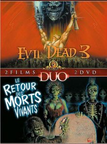 Evil dead 3 : l'armée des ténèbres + le retour des morts vivants - pack