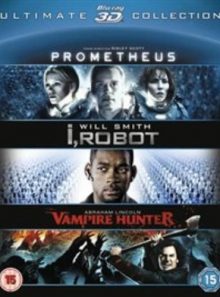 Prometheus / i, robot / abraham lincoln vampire hunter triple pack (blu-ray 3d)