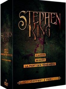 Coffret stephen king - misery - carrie - la part des tenebres