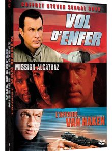 Coffret steven seagal 3 dvd - vol d'enfer + mission alcatraz + l'affaire van haken - pack