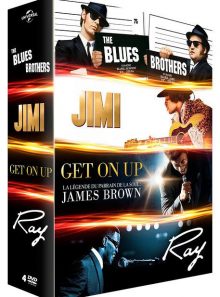 The blues brothers + jimi + get on up + ray - pack