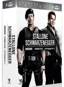 Stallone - schwarzenegger : du plomb dans la tête + le dernier rempart + expendables 2 - unité spéciale - pack