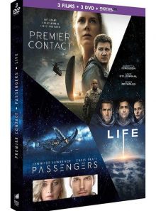 Coffret : premier contact + passengers + life - origine inconnue - dvd + copie digitale