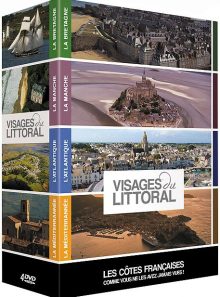 Visages du littoral : les côtes françaises comme vous ne les avez jamais vues ! - coffret 4 dvd - pack