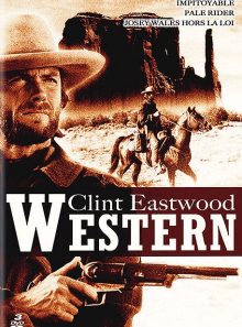 Clint eastwood western - impitoyable + pale rider, le cavalier solitaire + josey wales - hors la loi - pack