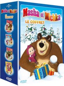 Masha et michka - le coffret : les rois du cirque + graines d'artistes + la journée des confitures + le petit cheval bossu