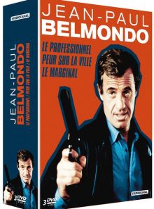 Jean-paul belmondo : le professionnel + peur sur la ville + le marginal - pack