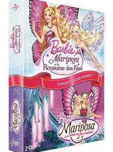 Barbie - mariposa et ses amies les fées papillons + mariposa et le royaume des fées - pack