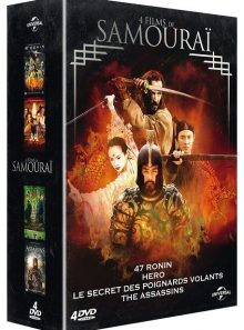 4 films de samouraï : 47 ronin + hero + le secret des poignards volants + the assassins - pack