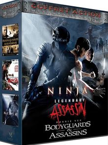 Coffret action : ninja + legendary assassin + bodyguards & assassins - pack