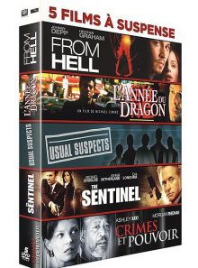 5 films à suspense : from hell + l'année du dragon + usual suspects + the sentinel + crimes et pouvoir - pack