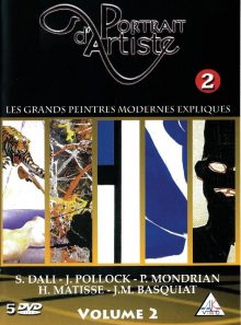 Portrait d'artiste vol 2 coffret 5 dvd pollock - mondrian - matisse - basquiat