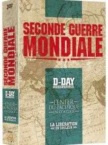 Coffret 2nde guerre mondiale : d-day, leur jour le plus long + la libération en couleur + l'enfer du pacifique - pack