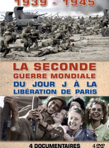 1939-1945 la seconde guerre mondiale: du jour j à la libération de paris - coffret 4 dvd