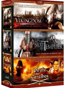 Vikingdom - l'eclipse de sang + la nuit du templier + le pirate des caraïbes - pack