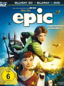 Epic - verborgenes königreich (blu-ray 3d, + blu-ray 2d, + dvd, 3 discs)