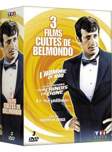 3 films cultes de belmondo - les tribulations d'un chinois en chine + l'homme de rio + le magnifique - pack