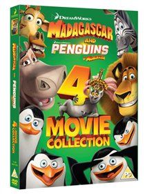 Madagascar and penguins of madagascar 4 movie collection [dvd]