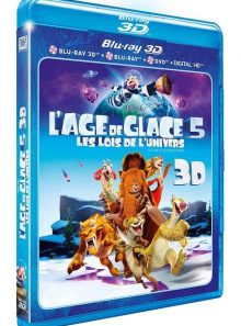 L'age de glace 5 : les lois de l'univers - blu-ray 3d + blu-ray + dvd + digital hd