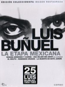 Luis bunuel: la etapa mexicana (susana/ una mujer sin amor/ el bruto/ robinson crusoe/ la muerte en este jardin/ bunuel visto por sus colaboradores) 3dvds