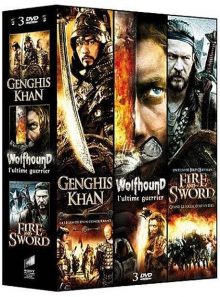 3 films épiques - vol. 2 : genghis khan + wolfhound + fire and sword - pack