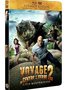 Voyage au centre de la terre 2 : l'île mystérieuse - ultimate edition boîtier steelbook - combo blu-ray + dvd + copie digitale