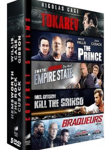 Coffret 5 films : tokarev + the prince + empire state + kill the gringo + braqueurs - pack