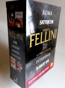 Federico fellini - coffret 4 films : roma, satyricon, intervista, la dolce vita