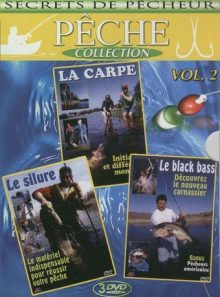 Coffret pêche vol. 2 (3 dvd) : la carpe - le black bass - le silure - pack