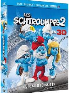 Les schtroumpfs 2 - combo blu-ray 3d + blu-ray + dvd + copie digitale