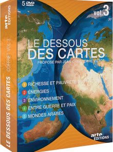 Le dessous des cartes - volume 3 : richesse et pauvreté des nations - energies - environnement - entre guerre et paix - mondes arabes (5dvd)