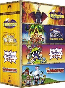 Paramount collection animation : la famille delajungle, le film + jimmy neutron, un garçon génial + les razmoket, le film + la ferme en folie - pack
