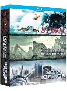 Catastrophe : the storm + sinking of japan + 2012 : ice age - pack - blu-ray