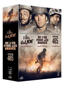 Coffret guerre - 3 films : de l'or pour les braves + the story of g.i. joe + côte 465 - pack