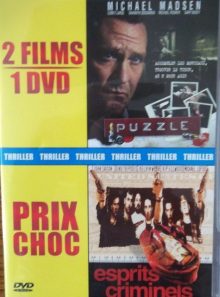 Dvd 2 films : puzzle - esprits criminels - 1 dvd