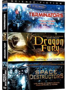 Destruction - coffret 3 films : terminators + dragon fury + space destructors - pack
